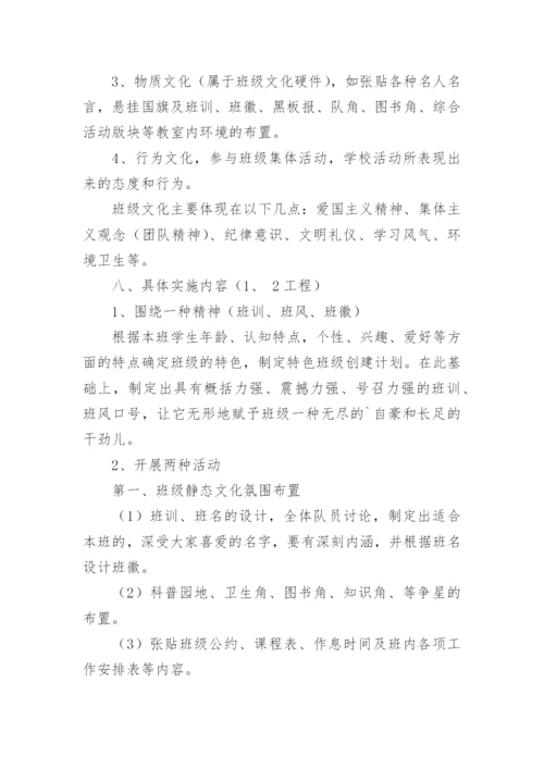 班级建设实施方案.docx