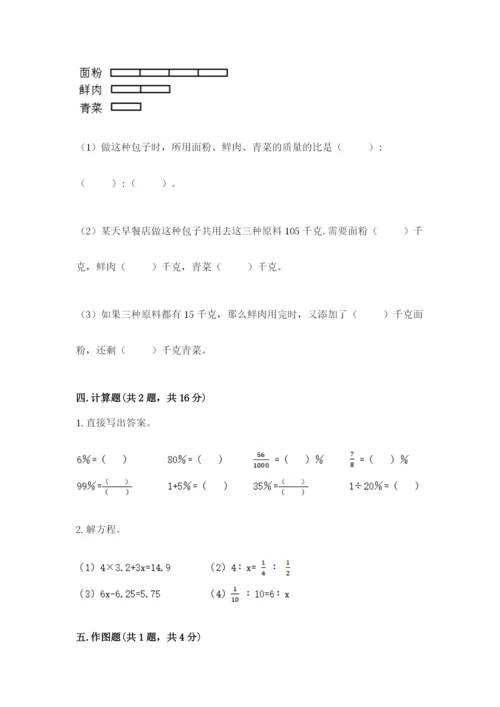 六年级下册数学期末测试卷附参考答案（精练）.docx