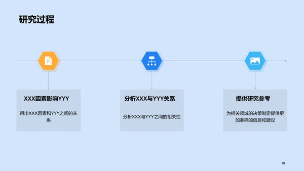 蓝色插画毕业答辩通用PPT模板