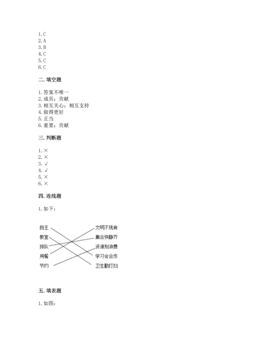 部编版四年级上册道德与法治期中测试卷精品【全国通用】.docx