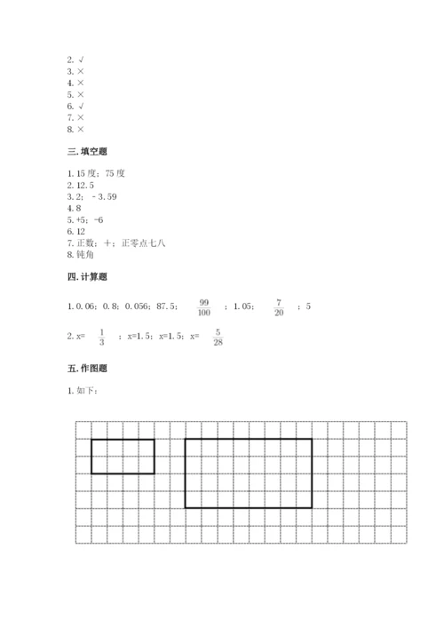 小升初数学期末测试卷及完整答案【网校专用】.docx