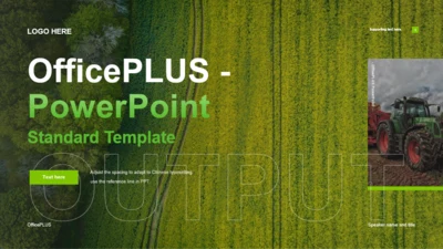 绿色商务农业生产总结报告PPT主题