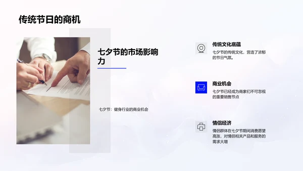 七夕健身营销策划PPT模板
