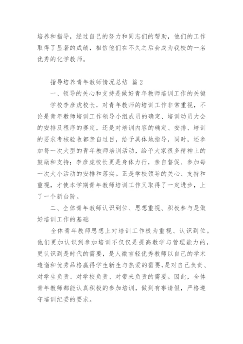 指导培养青年教师情况总结.docx