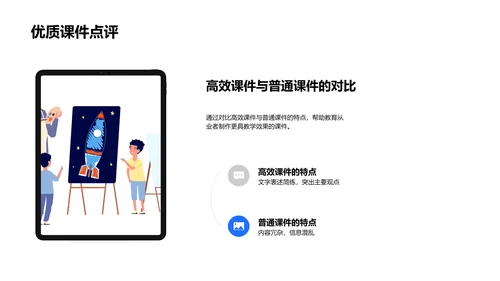 高效教学课件制作PPT模板