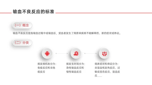 红色微立体输血不良反应标准和应对培训PPT课件护理不良事件