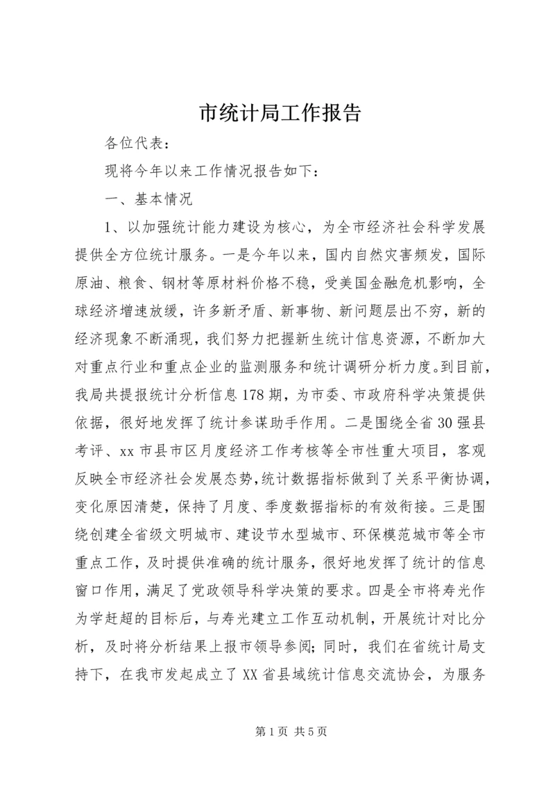 市统计局工作报告 (9).docx