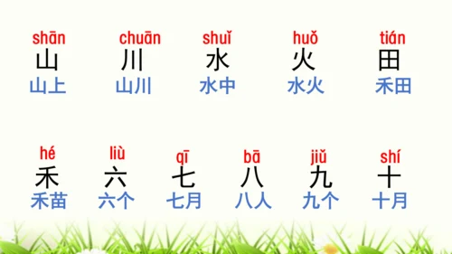【新教材】部编版一年级语文上册第一单元复习 课件
