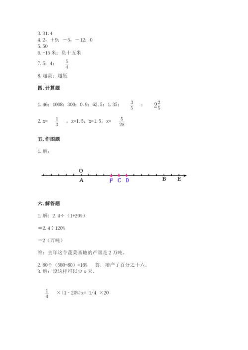 冀教版小升初数学模拟试卷及答案（夺冠系列）.docx