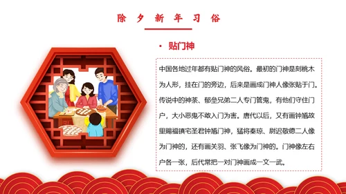 春节联欢晚会过年的习俗新年通用PPT模板