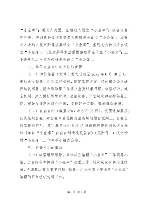 事业单位“小金库”专项治理工作自查自纠总结报告.docx