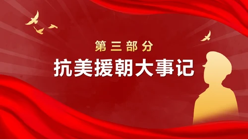 抗美援朝胜利纪念日ppt模板