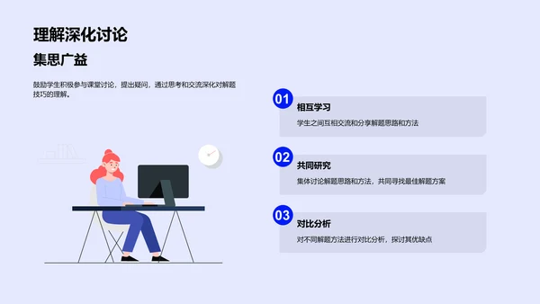 数学题解策略讲座PPT模板