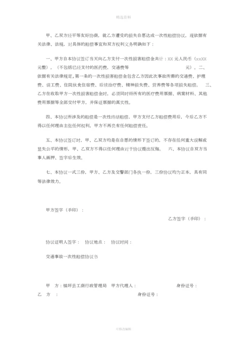 交通事故私了协议书样本.docx