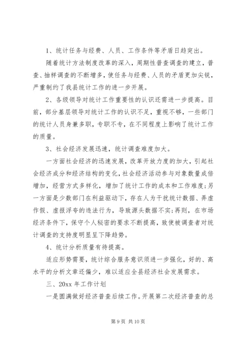 统计局工作总结及工作计划 (2).docx