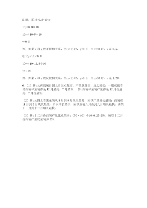 冀教版小学六年级下册数学期末检测试题精品（名师推荐）.docx