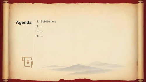 橙色复古风党政机关党史党建宣传PPT主题