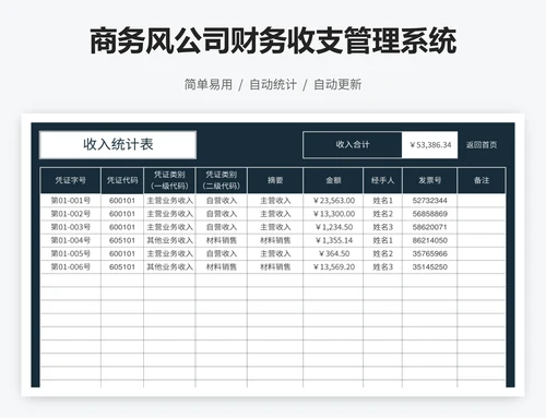 商务风公司财务收支管理系统