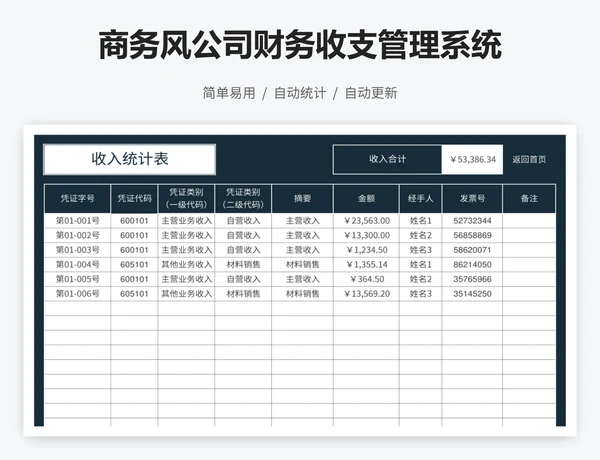 商务风公司财务收支管理系统