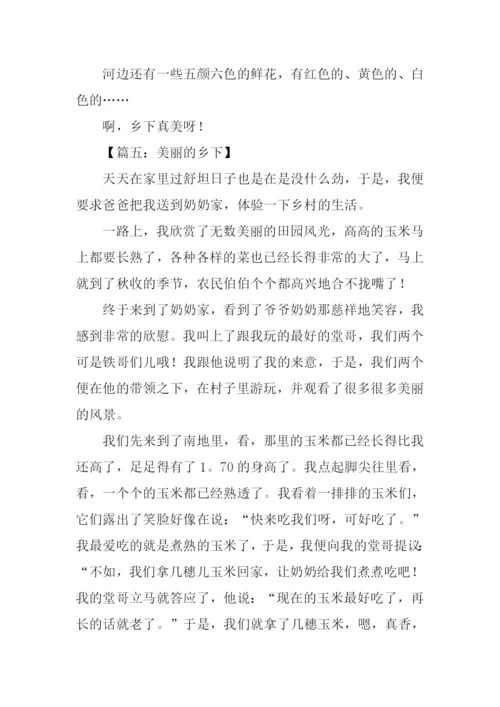 美丽的乡下作文.docx