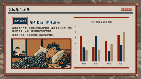 红色复古风立秋养生智慧：专业解读与健康宣教全攻略PPT模板