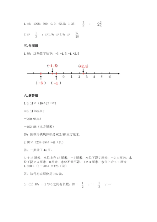 小升初数学期末测试卷及完整答案一套.docx