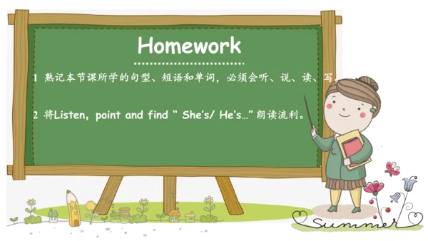 Module1Unit 1 She's a nice teacher 课件(共28张PPT)