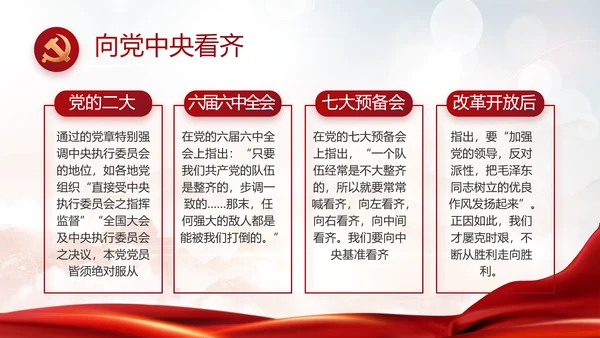 党建党支部年终工作总结汇报PPT党课