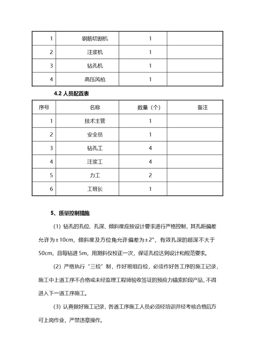 预应力锚索专项施工方案