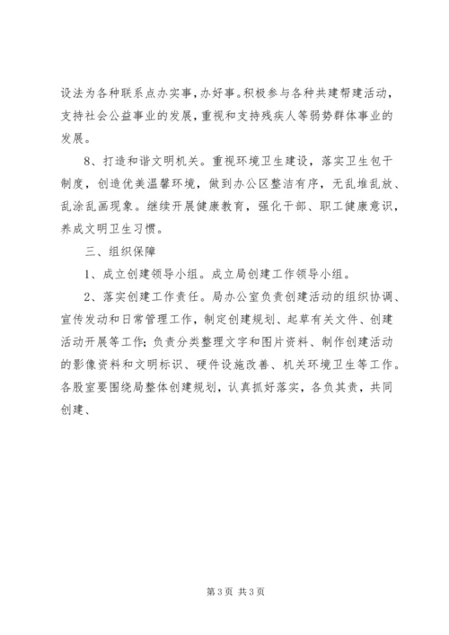 经信局文明创建工作计划.docx