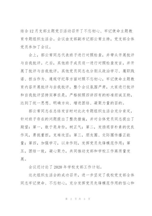 支部开展组织生活会简报.docx