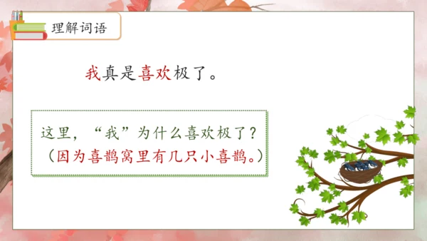 【核心素养】部编版语文二年级下册-9. 枫树上的喜鹊 第2课时（课件）