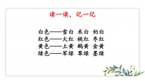 统编版语文二年级上册期中复习字词   课件
