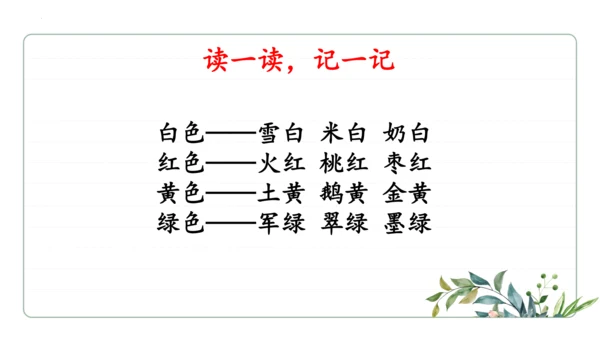 统编版语文二年级上册期中复习字词   课件