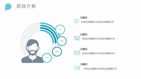 蓝色简约旋风述职报告通用PPT模板
