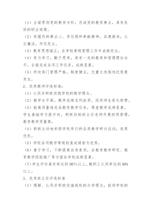 小学教师评优评先方案.docx