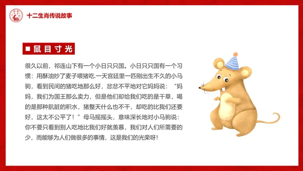 十二生肖介绍ppt模版