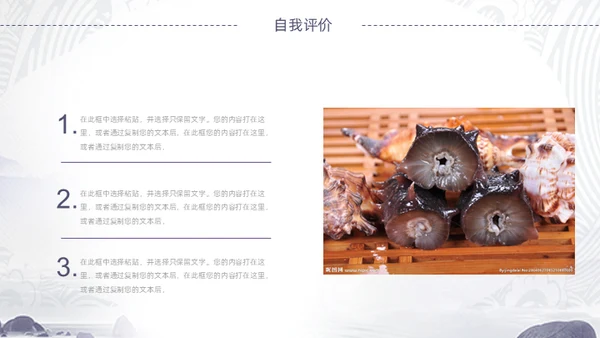 野生海参海产品通用PPT模板