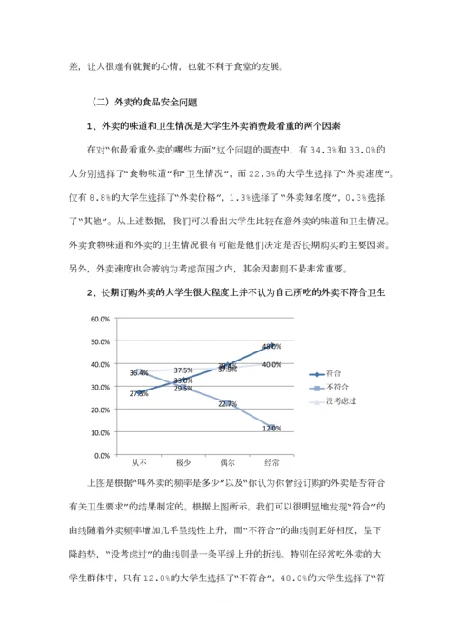 关于大学生外卖情况的调查报告.docx