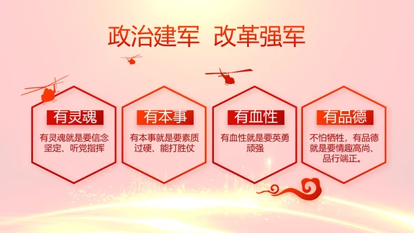 红色喜庆背景热烈欢迎上级领导莅临指导PPT