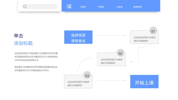教学设计网络在线教育学习课堂PPT模板