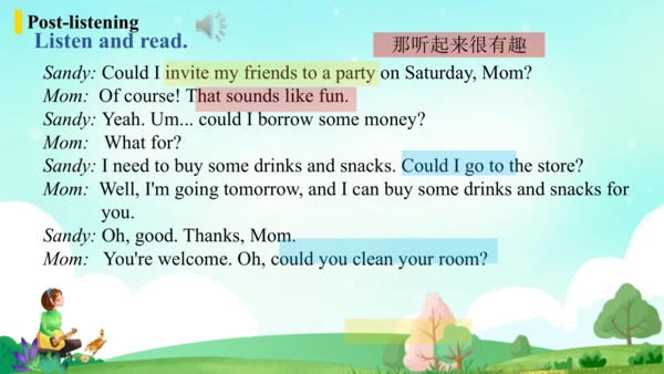 Unit3 Section B (1a-1d) 课件+内嵌音频（人教新目标八下Could you p