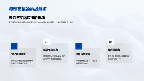 管理模型答辩报告PPT模板