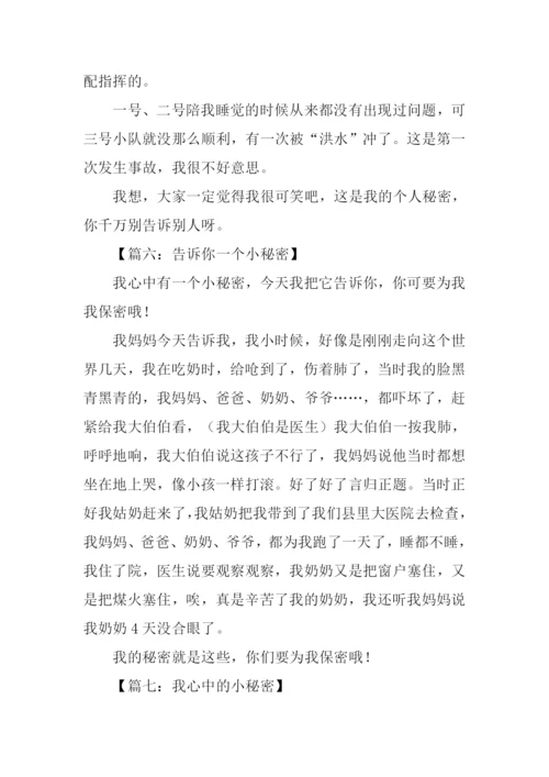 小秘密作文300字.docx