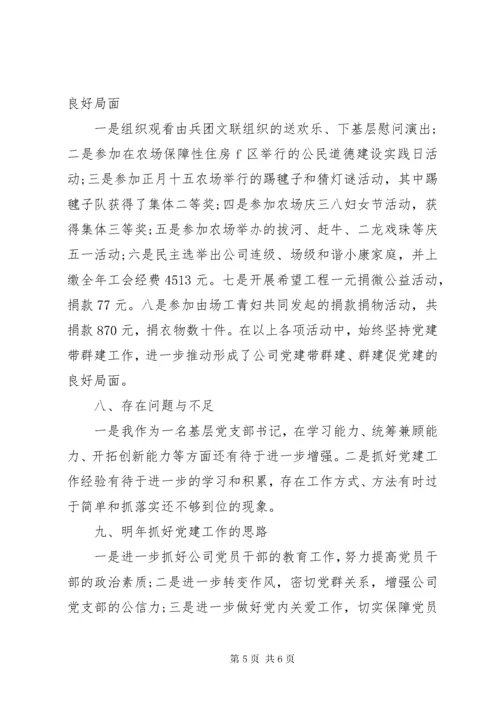 党支部党建工作责任制述职报告.docx