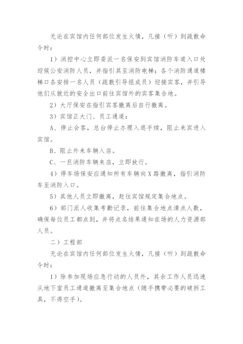 宾馆消防应急疏散预案.docx