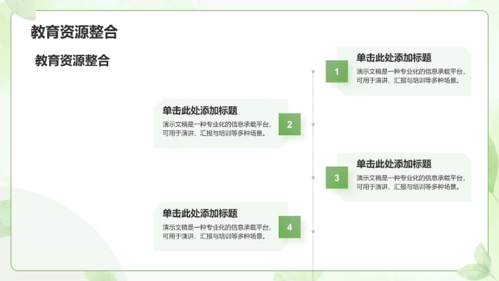 绿色小清新教育培训PPT