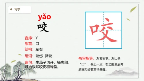 【2024秋季学期】语文三上10.在牛肚子里旅行  生字识记课件 -