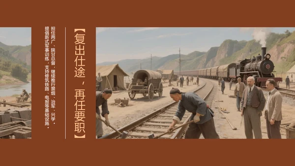 红色简约人物介绍之林则徐PPT模板
