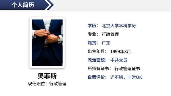 创意个性岗位竞聘个人介绍PPT模板